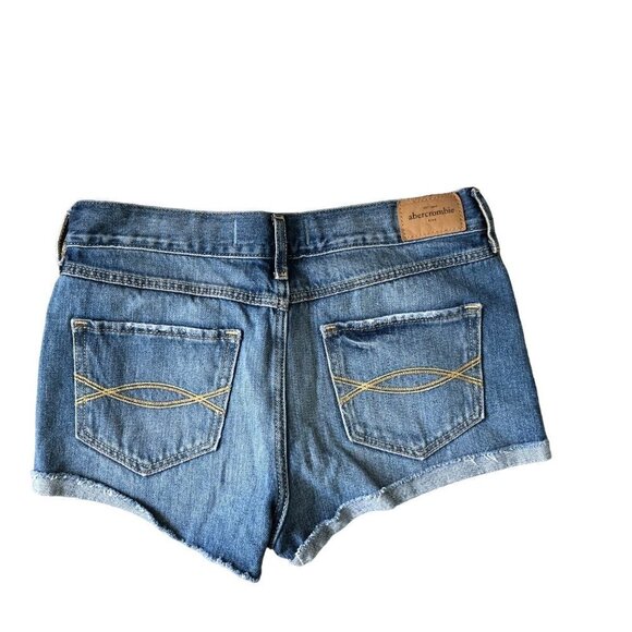 ABERCROMBIE Kids Jean Shorts Denim Medium Wash 14 - Picture 2 of 6